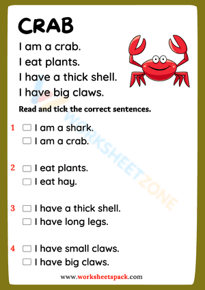 sea animals reading comprehension 2