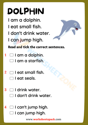 sea animals reading comprehension 3