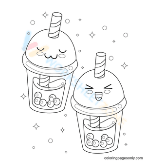 Cute bubble tea