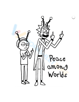 Peaceful Rick and Morty