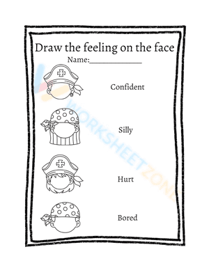 Draw the feeling on the face 2