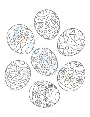 Easter eggs in different patterns 2