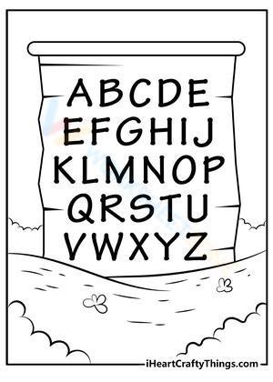Alphabet chart for kids