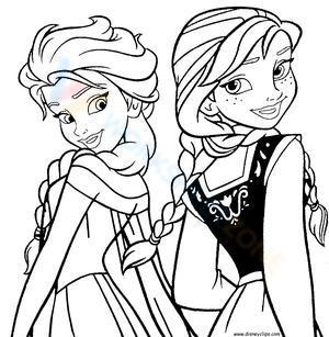 Beautiful Anna and Elsa