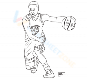 Stephen Curry plays basketball