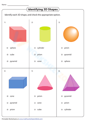 Identifying 3D Shapes
