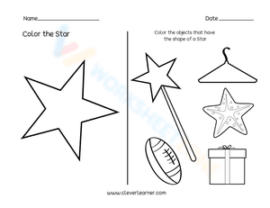 Color the star 1
