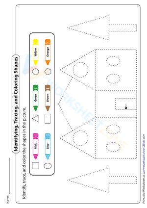 Identifying, Tracing, and Coloring Shapes