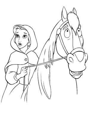 Belle riding horse