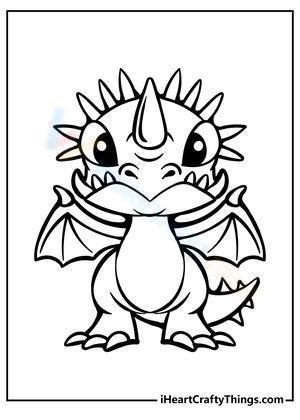 Cute Dragon with horns