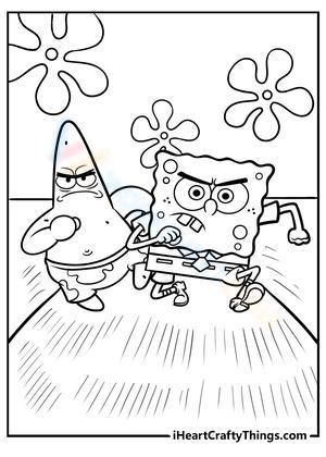 Angry Spongebob and Patrick