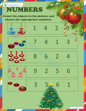 Count and find the numbers 2