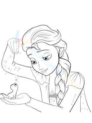 Elsa feeding bird