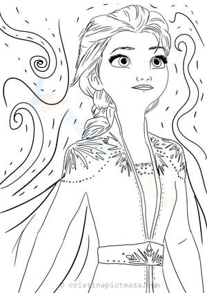 Elsa In White Dress