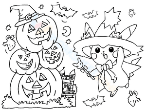 Pikachu Witch Halloween