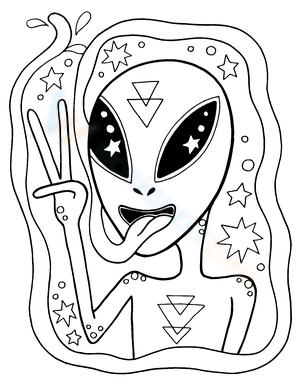 Trippy Cute  Alien