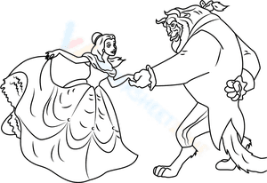 Belle dancing with the Beast