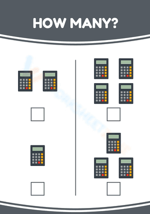 Counting worksheet - Counting Calculators