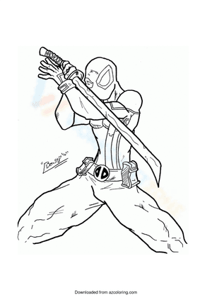 Deadpool with sword