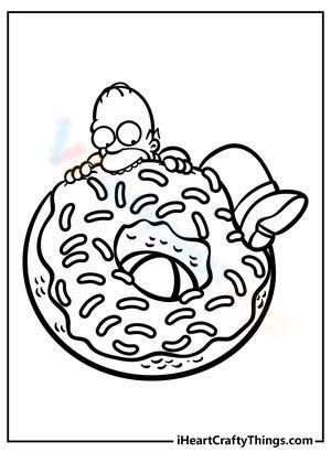  Homer Simpson with donut