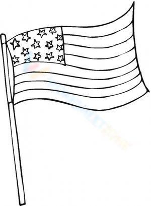 The simple American Flag