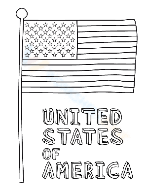 Flag of the US