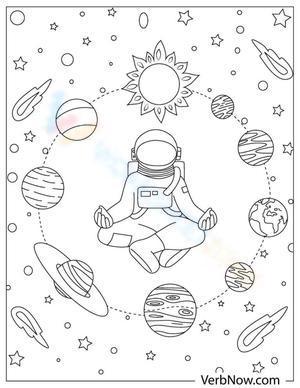 Solar system and a astronaut