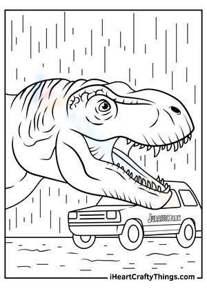 Jurassic park car
