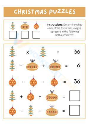 Christmas Maths Grade 5