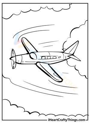 Airplane between the cloud