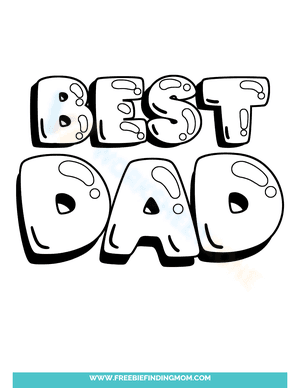 Bubble BEST DAD