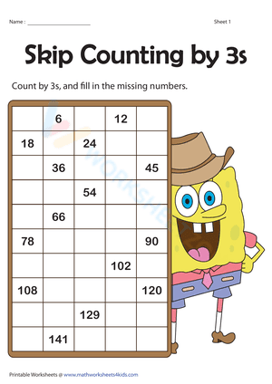 Skip Counting by 3s