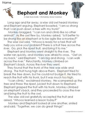 Elephant and Monkey
