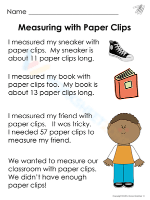 Measuring with Paper Clips