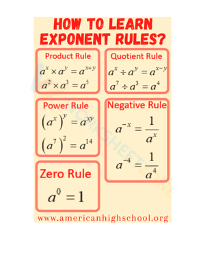 Exponent Operations