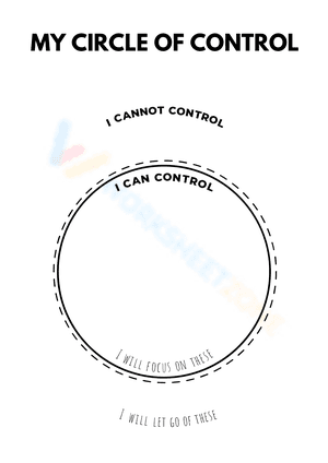 MY CIRCLE OF CONTROL