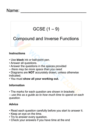 Compound and Inverse Functions