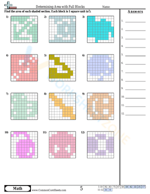 Determining Area with Full Blocks