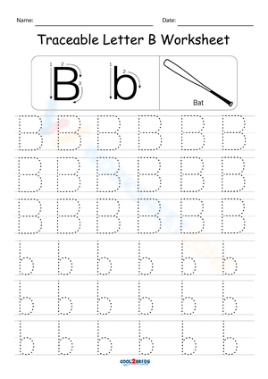 letter B tracing