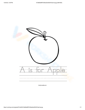 Letter a - apple