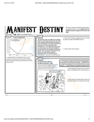 Manifest Destiny information