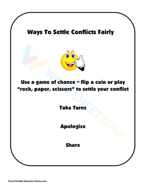 Ways To Settle Conflicts Fairly