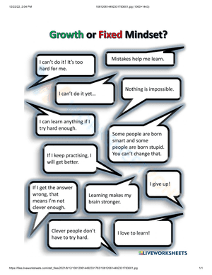 Grow or fix mindset?