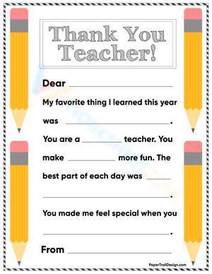 Appreciation teacher!