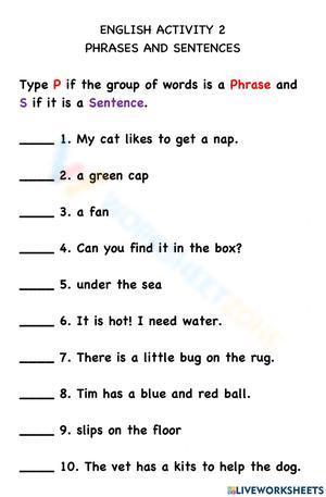 Sentence and compounds