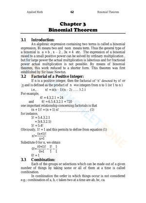 Binomial theorem worksheet 3