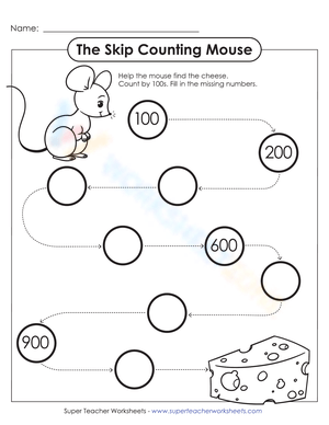 The skip counting mouse