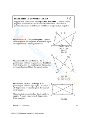 Quadrilateral Properties 2
