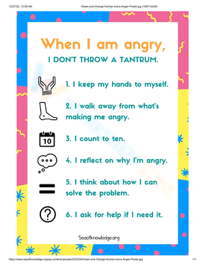 When I am angry 