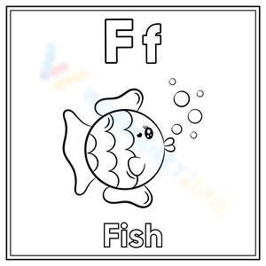 Letter f for fish